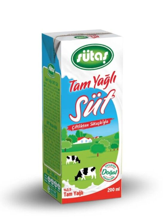 Sütaş Süt %3,5 Yağlı 200ml