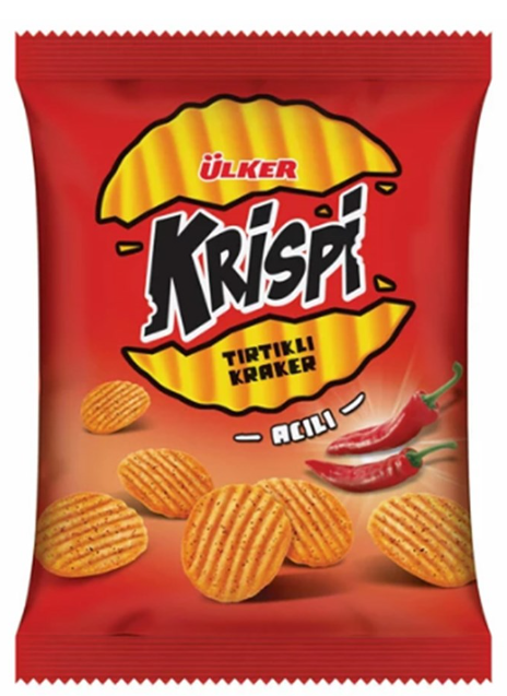 Ülker  Krispi Tırtıklı Acılı 48gr