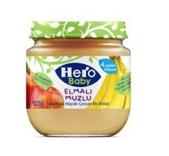 Hero Baby Elma Muz Kavanoz Maması 125 Gr