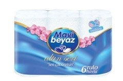 Mavi Beyaz Kağıt Havlu 6'lı
