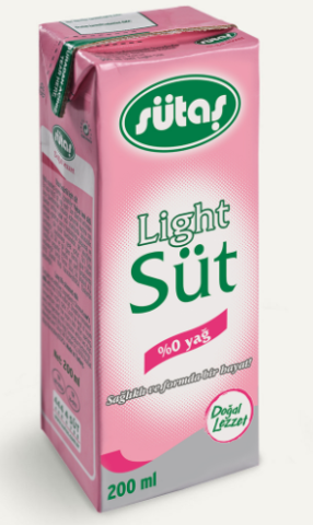 Sütaş Light Süt 200ml