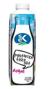 Sek Yeni Nesil Pastörize Günlük Süt 1 Lt