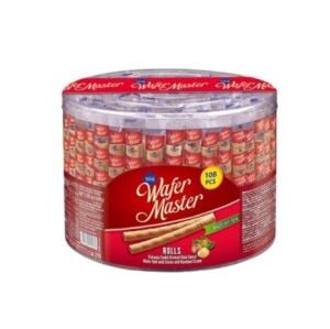 Wafer Master Kakao Fındık Kremalı Rulo Gofret 108 li