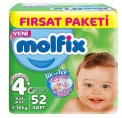 Molfix Bebek Bezi Maxi Plus 52'li 4+ Beden