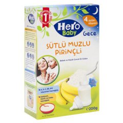 Hero Baby Sütlü Muzlu Pirinçli Ek Besin 200 Gr