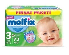 Molfix Bebek Bezi Midi 3 72'li Fırsat Paketi