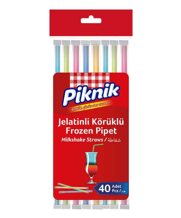 Piknik Jelatinli Körüklü Frozen Pipet 40lı